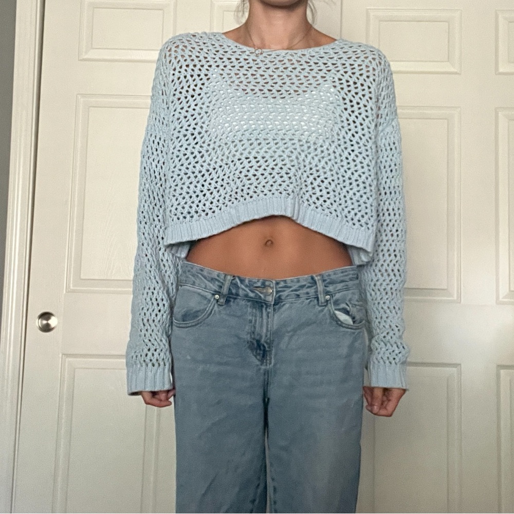 L.A. Hearts Medium Blue Knit Sweater